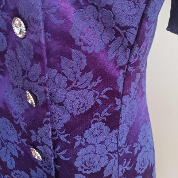 Vintage All That Jazz Button Down Floral Dress - Picture 7 of 7